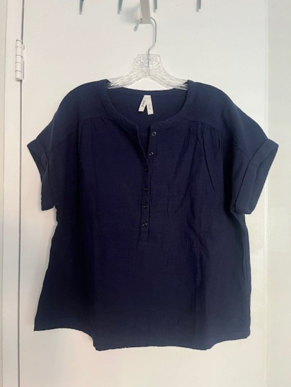 Pact Cotton Gauze Short Sleeve Popover - Picture 2 of 10